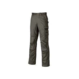 Upower Nimble Pantalon de Trabajo Confortable - Talla 46 - Multiples Bolsillos, Cintura Elastica, Costuras Triples, Proteccion DPI1, Refuerzos Resiste