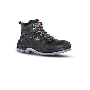 Upower Premiere L Botines de Seguridad - Talla 47 - Empeine Piel Hidrofugo, Inserciones Transpirables, Puntal Composite, Antiperforacion, Antideslizan