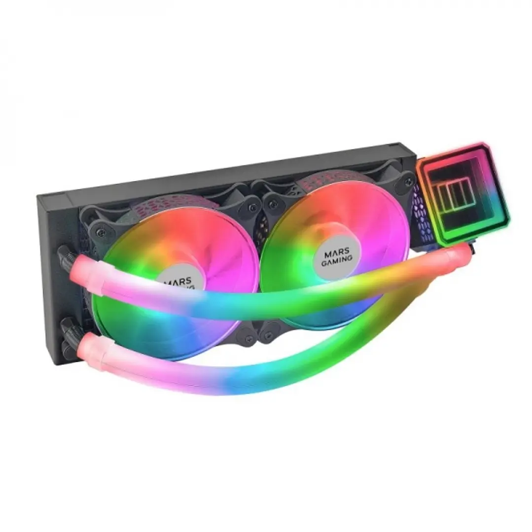 Mars Gaming ML-ULTRA240 Kit de Refrigeracion Liquida - Iluminacion ARGB 360º - Bomba OPTI-CHAMBER 3rd GEN - TDP 500W - Compatibilidad Universal - Vent 1