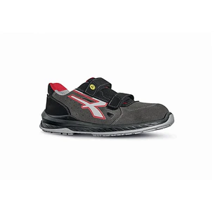 Upower Oslo S ESD Calzado de Seguridad sin Cordones - Talla 38 - Gamuza Suave, Cierre de Velcro, Puntera Airtoe Composite, Antiperforacion, Suela Anti