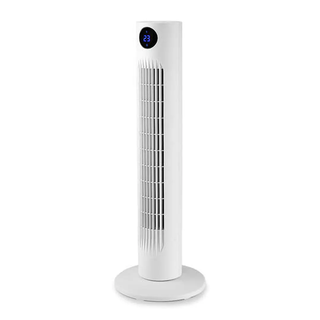 Orbegozo TWM 0960 Ventilador de Torre - Potente Motor de 60W - Altura de 78cm - Panel LED con Indicador de Temperatura - Funcion Temporizador de 12h - 1
