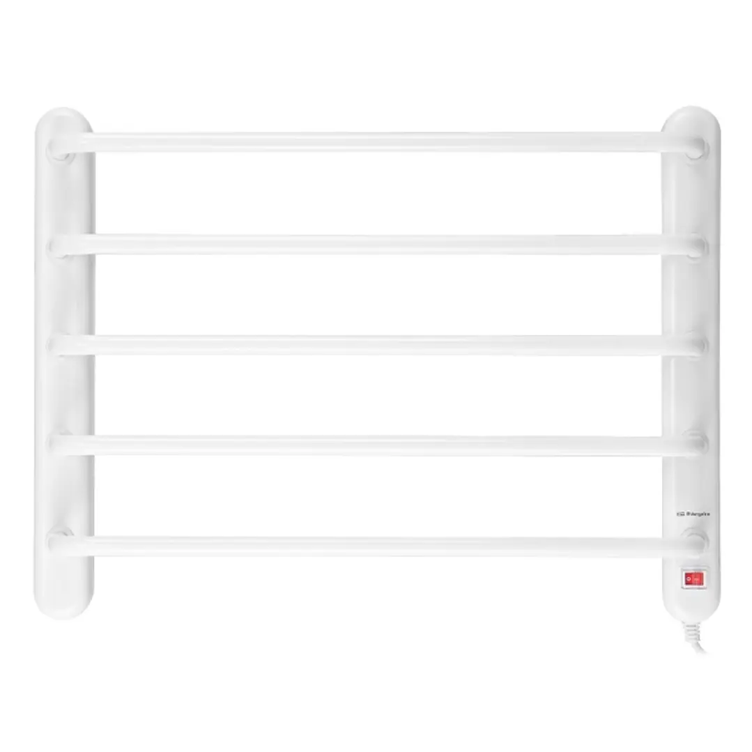 Orbegozo TH 8002 Toallero Electrico - Potencia 90W - Luz de Encendido - Tornillos para Montaje Incluidos - 45x60x9.5cm - Color Blanco 1