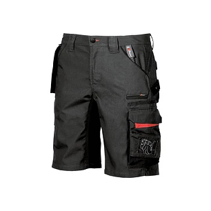 Upower Start Bermuda de Trabajo Funcional - Talla 56 - Bolsillo Desmontable, Multiples Compartimentos, Refuerzos Cordura, Cinta Reflectante, Costuras 