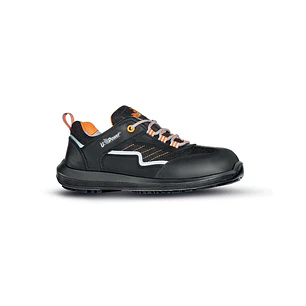 Upower Miami S Calzado de Seguridad Bajos - Talla 39 - Ligeros, Empeine Piel Pull-Up, Transpirables, Puntal AirToe Composite, Antiperforacion, Antides