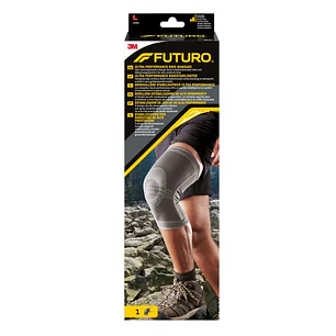 Futuro Rodillera - Talla L - Estabilizadora - Uso de Alto Rendimiento - Transpirable - Elastico - Color Gris Oscuro