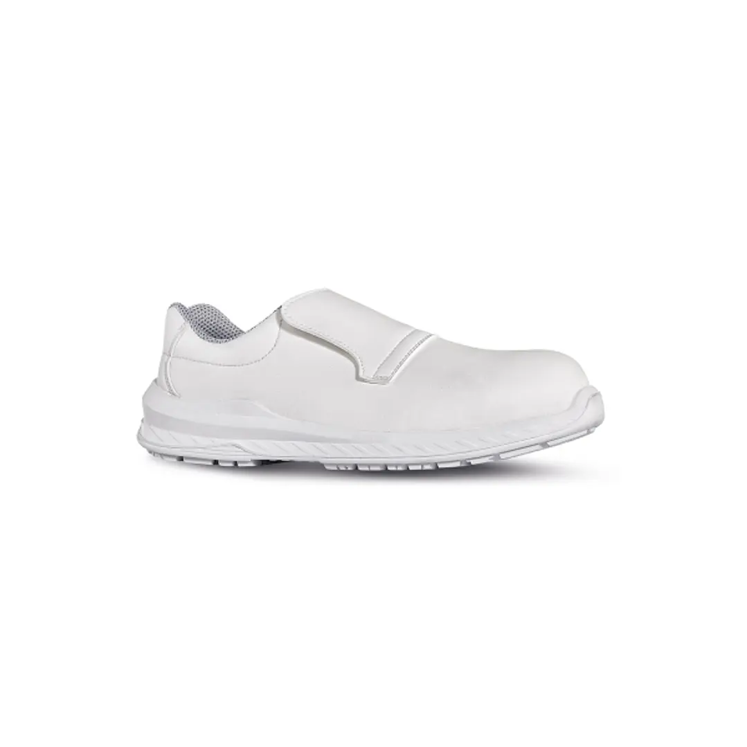Upower Madrid O ESD Calzado de Seguridad sin Cordones - Talla 43 - Parte Superior Hidrofuga y Transpirable, Suela Antideslizante, Puntera Ultraligera, 1