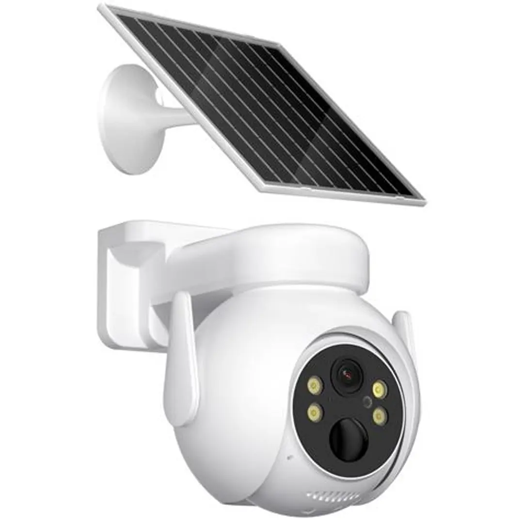 XO CR10 Camara Vigilancia WiFi - Motorizada 355º - Deteccion de Movimiento - Vision Nocturna - IP66 - Sonido Bidireccional - Panel Solar 1