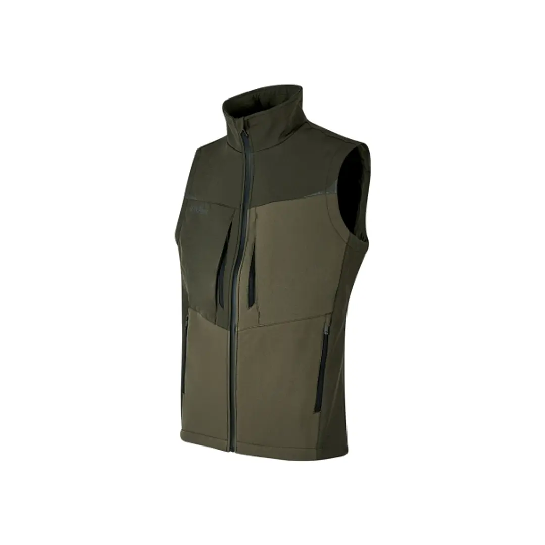 Upower Brio Chaleco de Trabajo Softshell - Talla 3XL - Repelente al Agua, Interior de Microfleece, Tecnologia de Grafeno, Multiples Bolsillos, Detalle 1