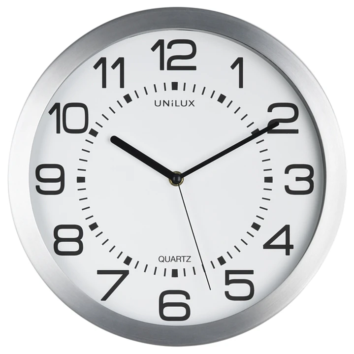 Unilux Reloj Retroiluminado Moon - Diseño Retro - Funcion de Retroiluminacion - Estilo Moderno - Color Blanco 1