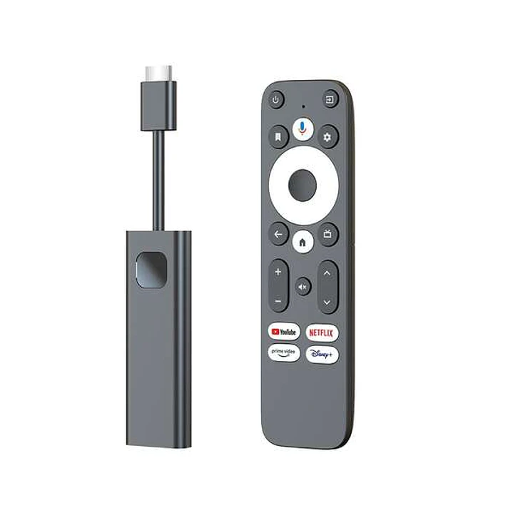 Leotec Android TV Dongle GC216 4K - Certificado Google & Netflix - WiFi Dual, Bluetooth, 2GB RAM, Mando incluido 1