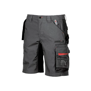 Upower Start Bermuda de Trabajo Funcional - Talla 44 - Bolsillos Desmontables, Compartimentos Multiples, Refuerzos Cordura, Detalles Reflectantes - Co