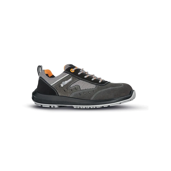 Upower Brezza S Calzado de Seguridad Bajos - Talla 36 - Airnet Gamuza, Mesh Transpirable, AirToe Composite, Antiperforacion, Antideslizante, Proteccio 1