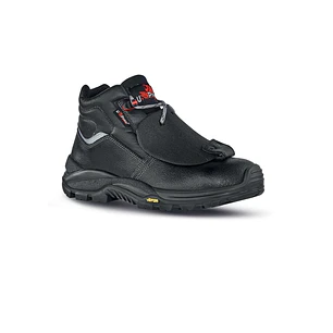 Upower Depp RS L Calzado de Seguridad Altos - Talla 43 - Empeine Piel Grana Mina Hidrofugo, Puntal Composite, Proteccion Metatarsiana, Antiperforacion
