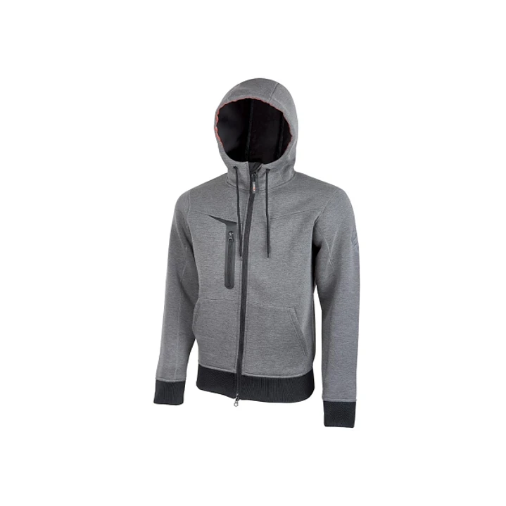 Upower Tasty Sudadera de Trabajo con Capucha Reflectante - Talla 4XL - Bolsillo Multimedia, Tecnologia Free Sound, Cremallera Doble, Ventilacion Axila 1