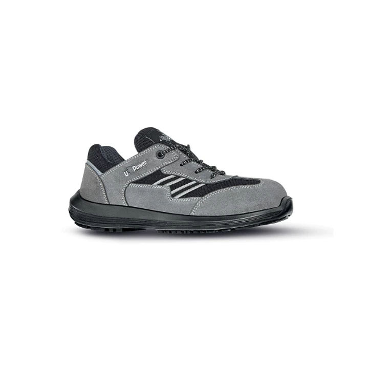 Upower California S Calzado de Seguridad Bajos - Talla 45 - Empeine en Gamuza, Textil Ultrarrespirable, Puntal AirToe Composite, Antiperforacion, Suel 1