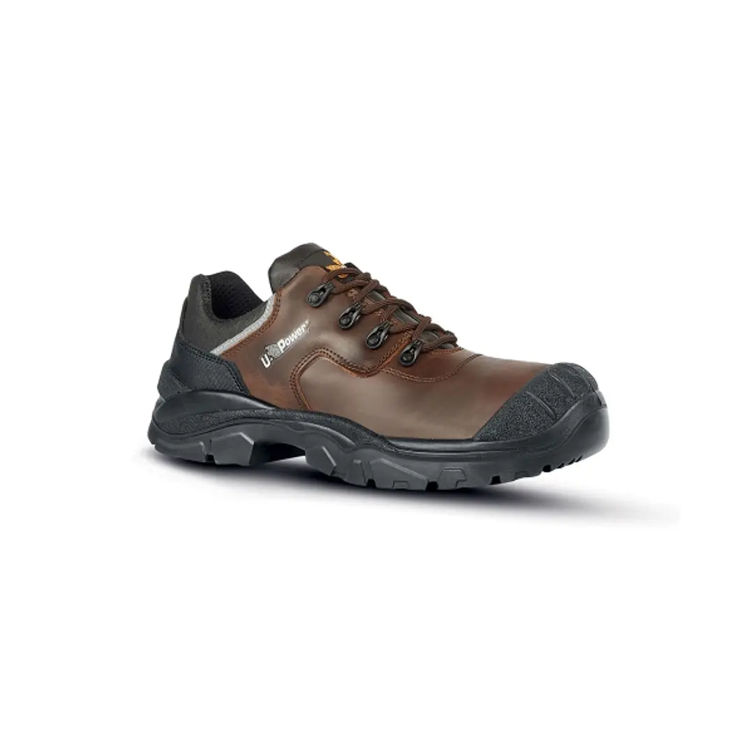 Upower Quebec UK S Calzado de Seguridad Bajos - Talla 44 - Empeine Piel Hidrofugo, Puntera Composite, Antideslizante, Antiperforacion, Proteccion S3S  1