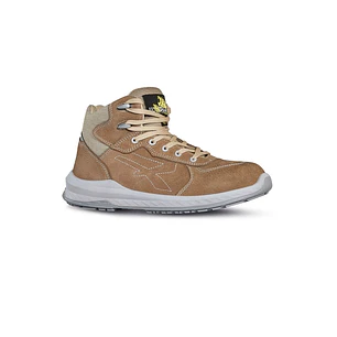 Upower Rebel S ESD Calzado de Seguridad Confortables - Talla 35 - Piel Nubuck Hidrofuga, Puntera Airtoe Composite, Suela Antideslizante, Proteccion Fr