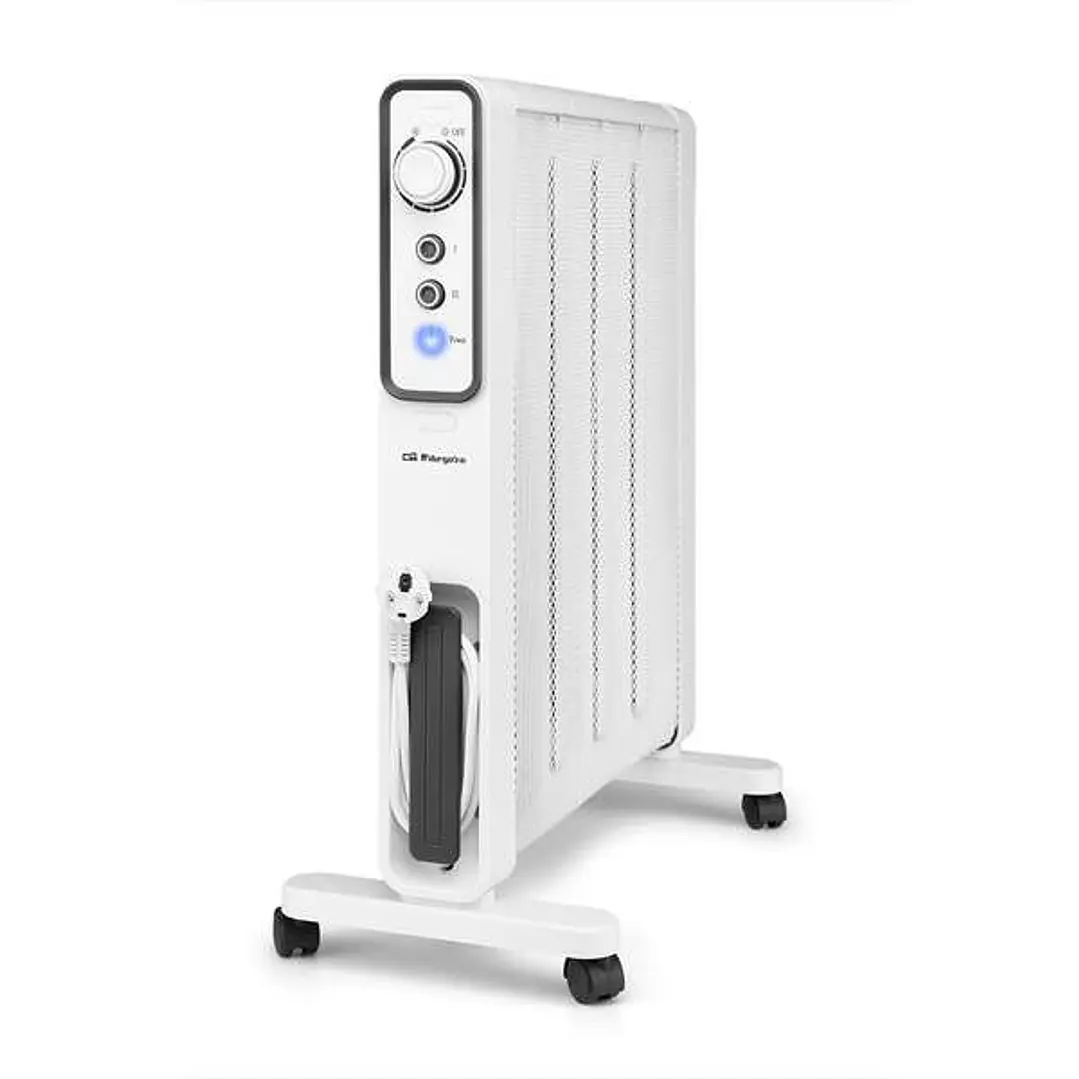 Orbegozo RMN 1500 Radiador de Mica Potente y Eficiente - Potencia Maxima de 1500W - Rapida Conveccion y Difusion del Calor - Proteccion contra Sobreca 1