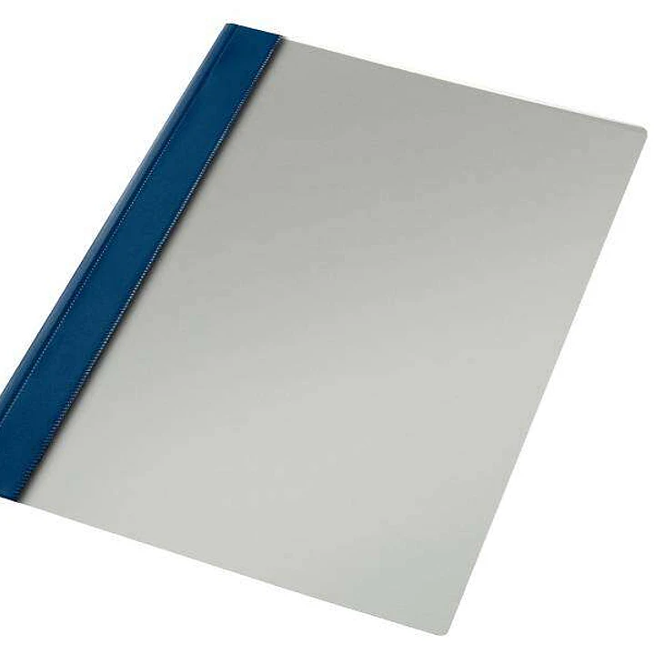 Esselte Caja de 50 Fastener Dossiers PVC Folio - 150 Micras - Mecanismo Metalico - Azul Marino 1