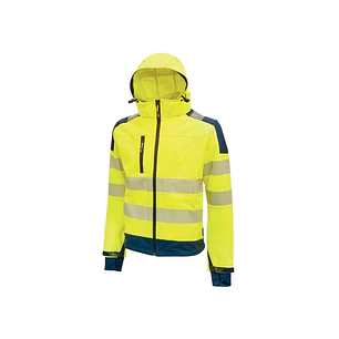 Upower Miky Chaqueta Softshell - Talla 3XL - Transpirable, Elastica, Cortaviento, Repelente al Agua, Capucha Desmontable, Bolsillos con Cremallera, De