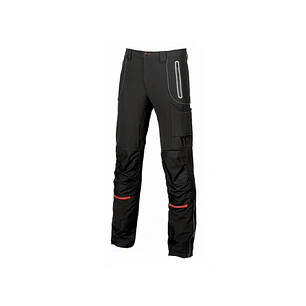 Upower Pit Pantalon Soft Shell - Talla 54 - Confort Maximo, Waterproof, Insertos Reflectantes, Antiabrasion, Multiples Bolsillos, Rodilleras Ergonomic