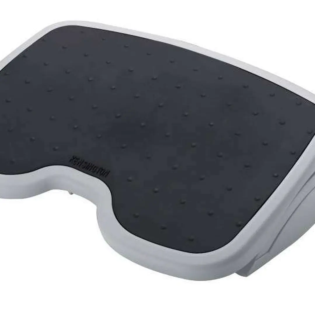 Kensington Solemate Reposapies Ajustable - Plataforma Texturada de 45x35cm - Inclinable hasta 20 Grados para Mayor Confort - Color Gris/Negro 1