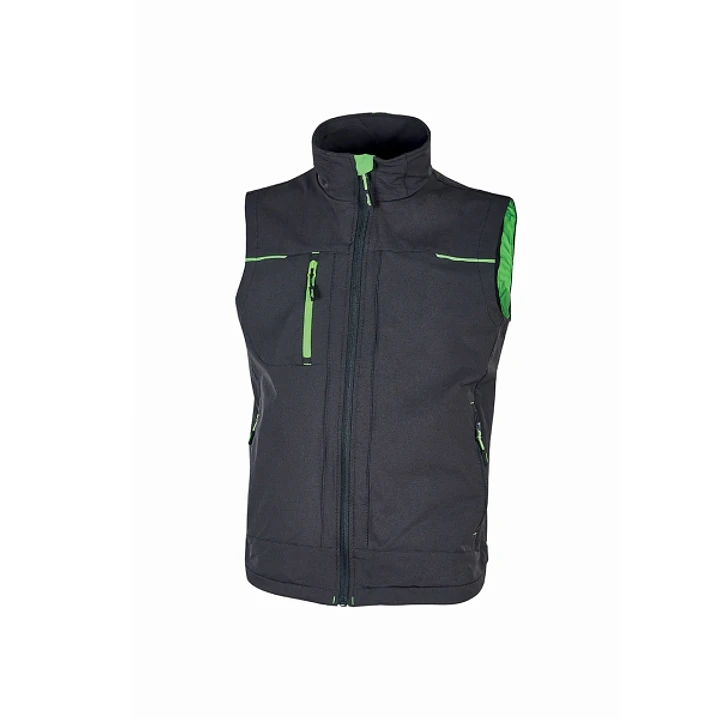 Upower Saturn Chaleco Resistente y Suave - Talla 4XL - Repelente al Agua, Transpirable, Secado Rapido, Bolsillos Practicos, Detalles Reflectantes, Pro 1