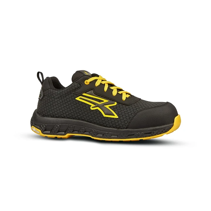 Upower Maverick ESD Calzado de Seguridad - Talla 44 - Resistente a la Abrasion e Hidrofugo, Puntera Fibertoe, Plantilla Antiperforacion Ultraligera, S 1