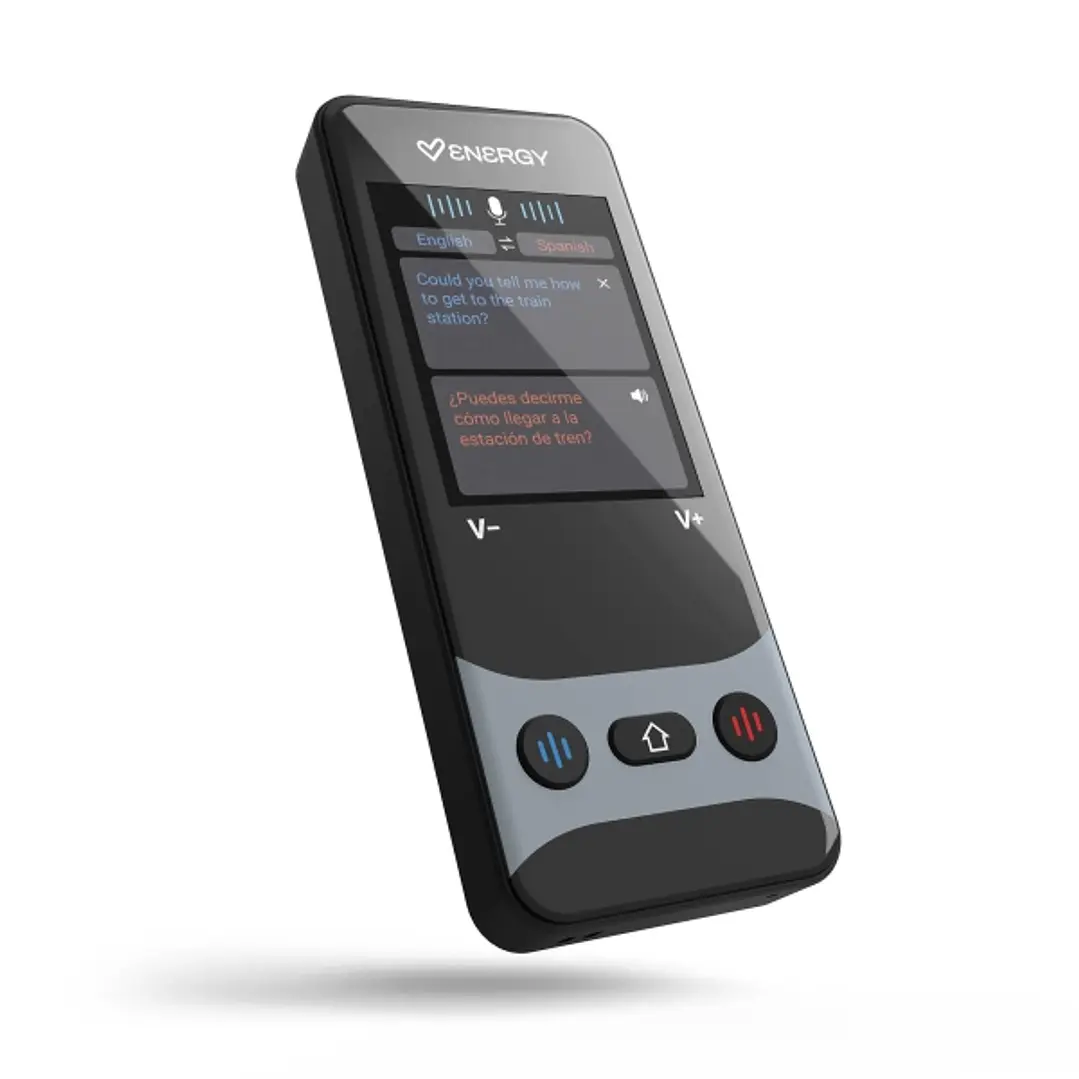 Energy Sistem AI Translator Traductor Inteligente - Traduccion Simultanea de Voz en 160 Idiomas con Wifi y 21 Sin Conexion - Pantalla 2.4