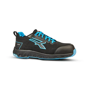 Upower Deon ESD Calzado de Seguridad Bajo - Talla 42 - Corte U-KNIT Elastico, Puntera Fibertoe, Plantilla Antiperforacion Ultraligera, Suela EVA, Prot