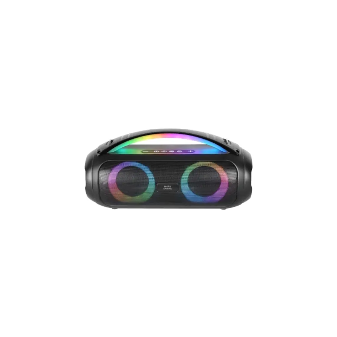 Mars Gaming MS-PULSE Altavoz Bluetooth de 50W - Luces RGB - Bateria de 5000mAh - Microfono Integrado - Color Negro 1