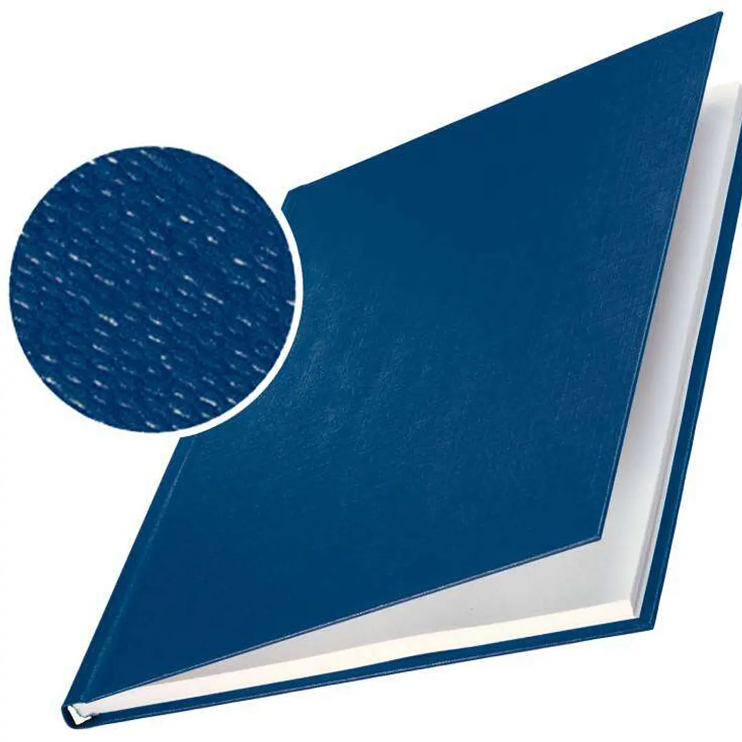 Leitz Tapas Rigidas Impressbind - 10,5mm - Estructura de Lino - Encuadernacion de Alta Calidad - Azul 1