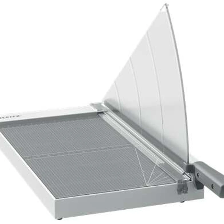 Leitz Precision Home Office A3 Guillotina de Papel Formato A3 - Corta hasta 10 Hojas - Iluminacion del Filo de Corte - Cuchilla de Acero Inoxidable de 1