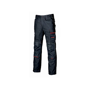 Upower Free Pantalon Multifuncional - Talla 44 - Multiples Bolsillos, Rodilleras Resistentes, Detalles Reflectantes, Costura Triple, Cierre Resistente