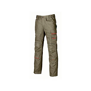 Upower Free Pantalon Multifuncional - Talla 52 - Multiples Bolsillos, Rodilleras Resistentes, Detalles Reflectantes, Costuras Triples, Proteccion DPI1