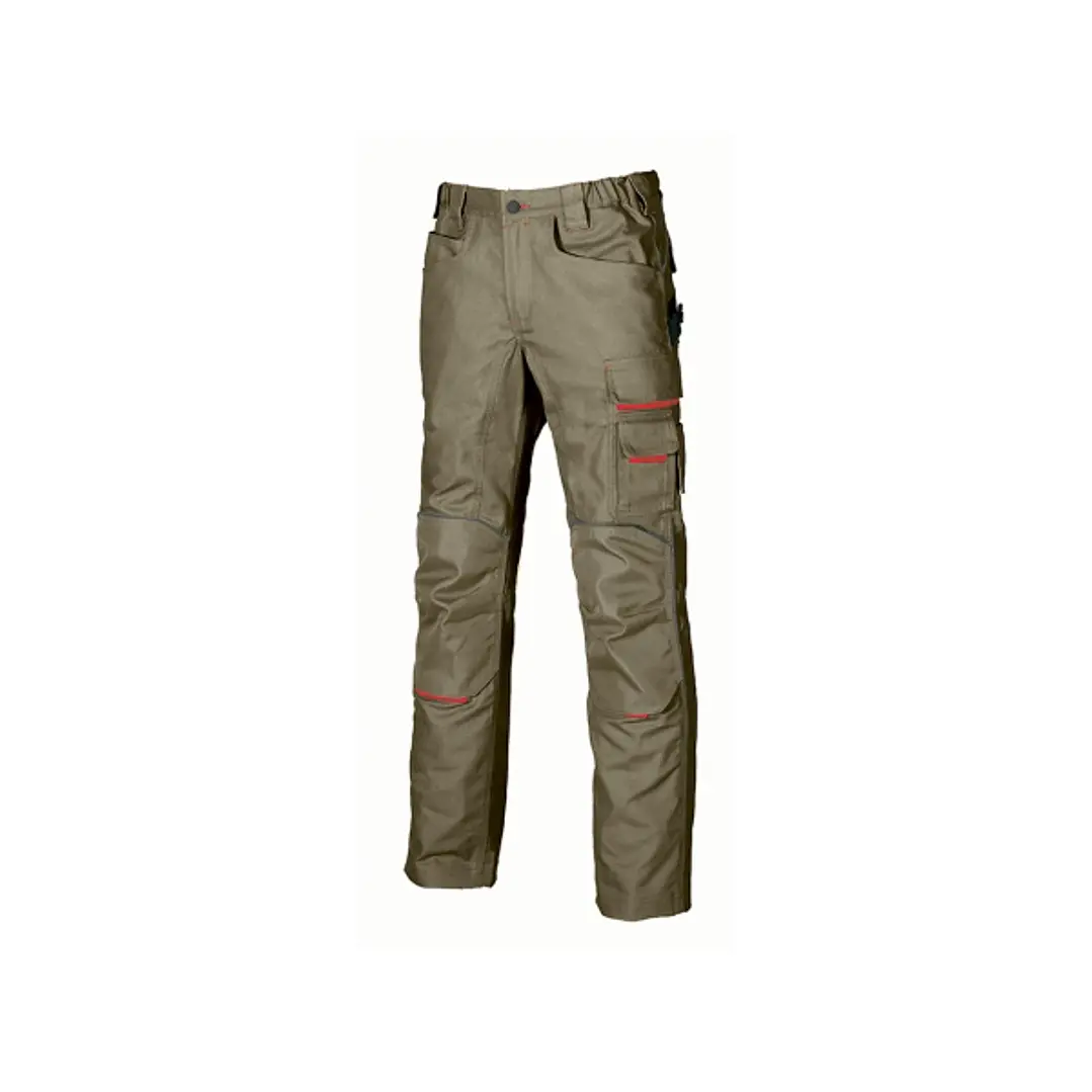 Upower Free Pantalon Multifuncional - Talla 44 - Multiples Bolsillos, Rodilleras Resistentes, Detalles Reflectantes, Costuras Triples, Proteccion DPI1 1