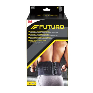 Futuro Faja Lumbar - Ajustable (73.7 - 129.5cm) - Transpirable - Elastico - Color Negro
