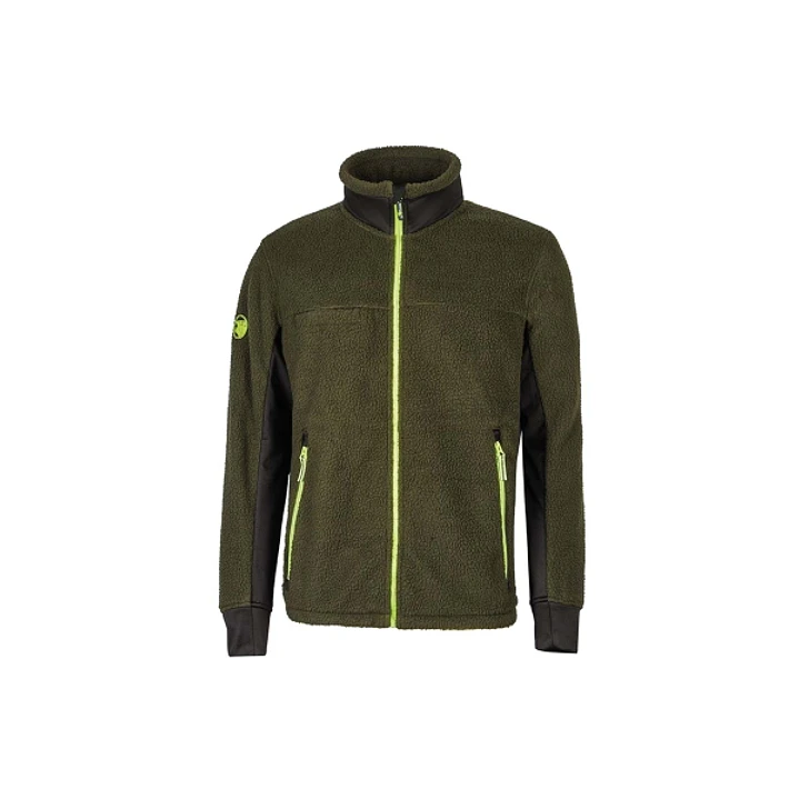 Upower Bark Chaqueta de Felpa Osito - Talla 3XL - Cremallera Full-Zip, Aislamiento Termico Pelo Alto, Insertos Elastizados, Multiples Bolsillos, Prote 1