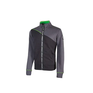 Upower Uranus Sudadera sin Capucha con Cremallera Central - Talla 3XL - a Prueba de Agua, Puños y Fondo Acanalado Elasticos, Insertos en Piping Fluo, 