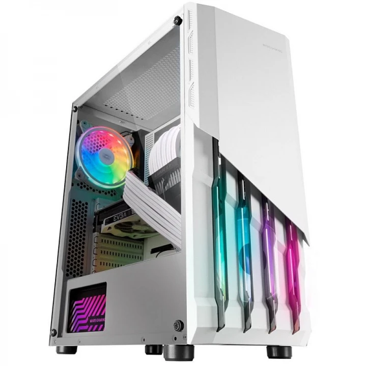 Mars Gaming MC-X2 Caja PC - Frontal Acero FRGB - Ventana Lateral Completa - Soporte 4 Ventiladores - Espacio para Componentes Alto Rendimiento - Color 1