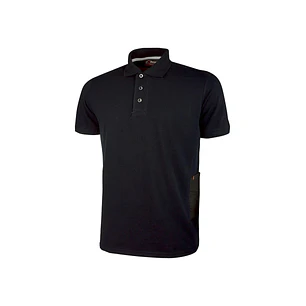Upower Gap Polo de Manga Corta en Algodon Pique - Talla 2XL - Corte Ajustado, Cuello Acanalado, Banda Anti Sudor, Bolsillo Practico, Cinta Reflectante