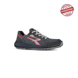 Upower Skat S ESD Calzado de Seguridad Bajos - Talla 44 - Nailon Ultraflexible, Gamuza Suave, Puntera de Aluminio, Suela Antideslizante, Proteccion S1