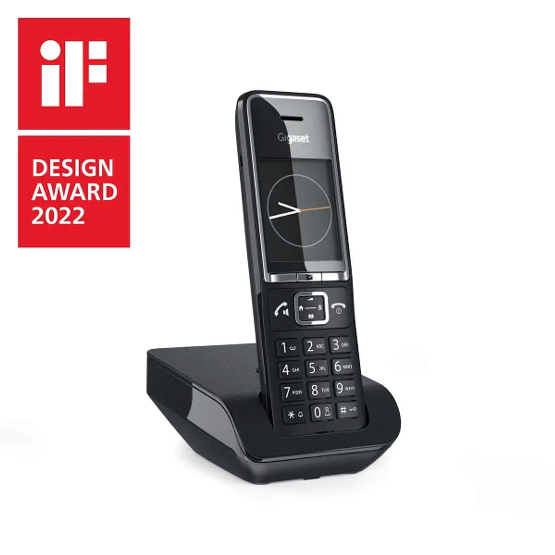 Gigaset Comfort 550 Telefono Inalambrico Dect - Identificador de Llamadas - Manos Libres - Control de Volumen - Color Negro 1