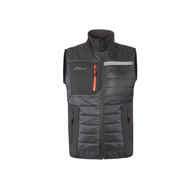 Upower Wall Chaleco de Trabajo con Relleno en Grafeno - Talla 3XL - Termorregulacion Avanzada, Resistente al Agua, Propiedades Bacteriostaticas, Multi 1