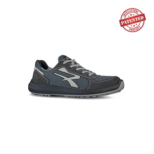 Upower Draco S ESD Calzado de Seguridad Bajos - Talla 44 - Comodidad y Ligereza, Parte Superior de Nailon y Gamuza, Puntera de Aluminio, Suela Antides