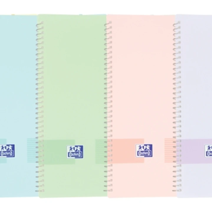 Oxford Live & Go A4 Carpeta de Fundas - Tapa de Plastico Opaco - Espiral 40 Fundas - Color Pastel 1