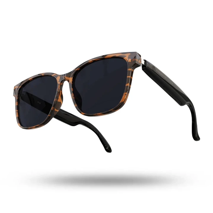 Energy Sistem Urban Music Tortoise Gafas Bluetooth - Cristales Polarizados con Proteccion UV400 Superior y Anti Luz Azul - Reproduccion de Musica - Mi 1