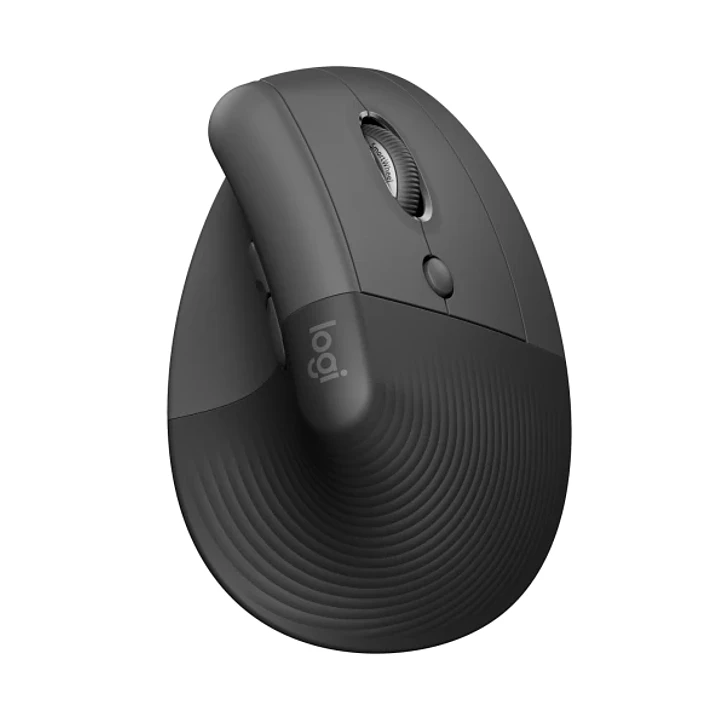 Logitech Lift Raton Vertical Bluetooth e Inalambrico USB 4000dpi - 5 Botones - Uso Diestro - Color Negro/Gris 1