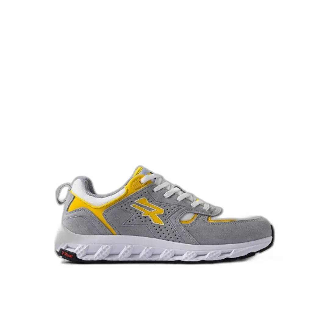 Upower Jackie Zapato Bajo de Seguridad - Talla 35 - Proteccion OB e FO SR - Color Gris/Amarillo 1