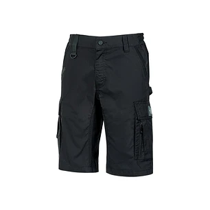 Upower Solaris Bermudas Cargo Funcionales - Talla M - Tejido Ripstop Elastico, Multibolsillos, Detalles Reflectantes, Proteccion Lumbar, Cierre Antira